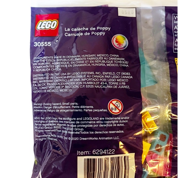 LEGO Trolls World Tour Poppy's Carriage 51 Pieces 30555 Ages 6+ New/Sealed - Picture 3 of 5